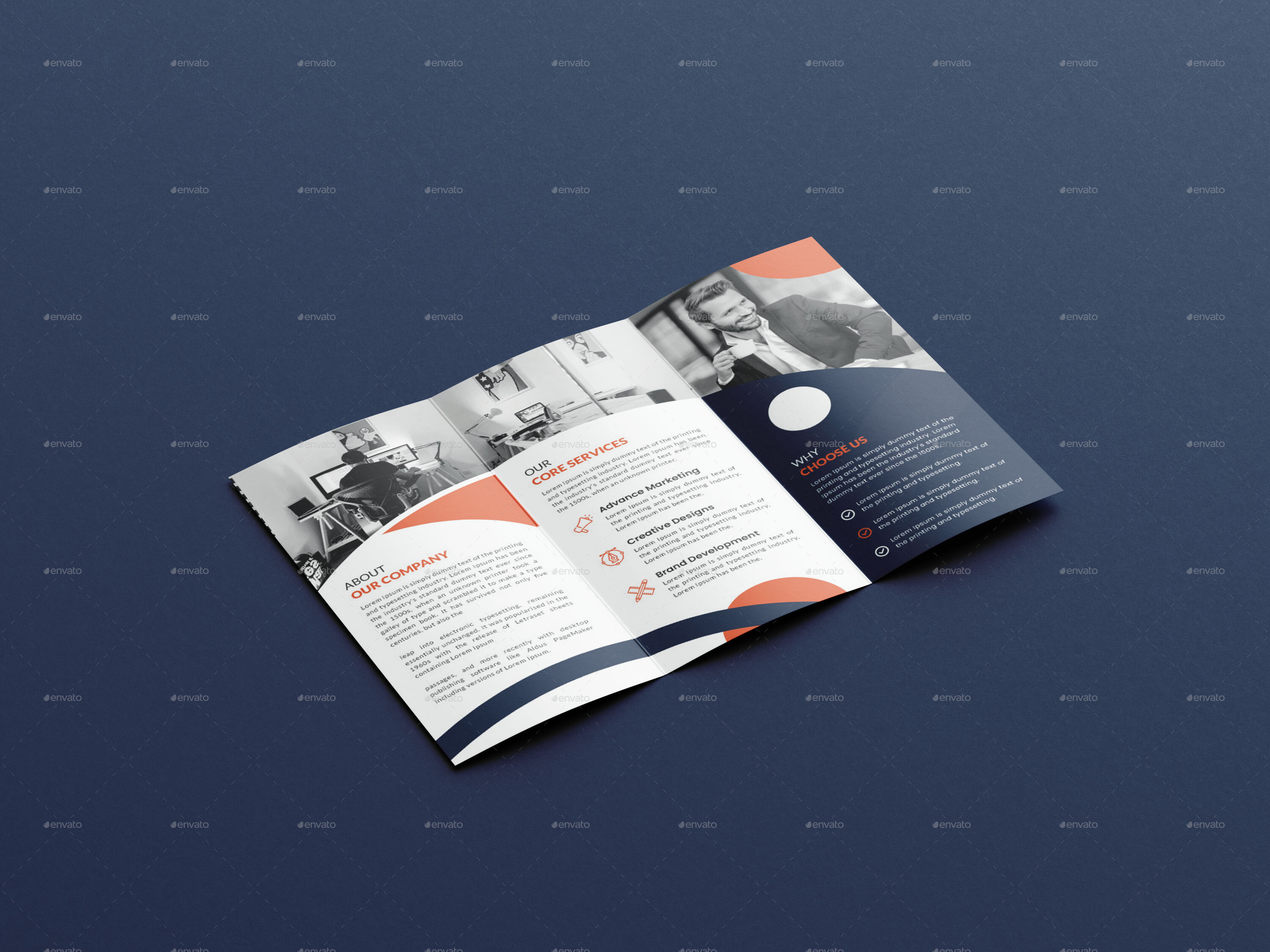 Corporate Business Trifold Brochure Design, Print Templates | GraphicRiver